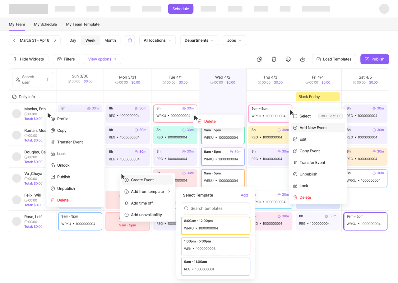 Second Scheduling Image