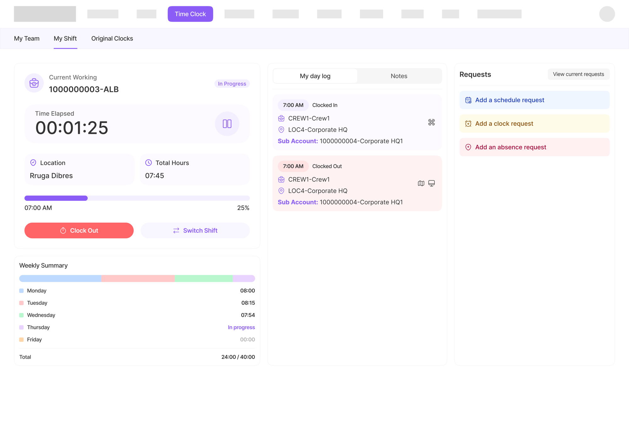 Time Clocks first and third image